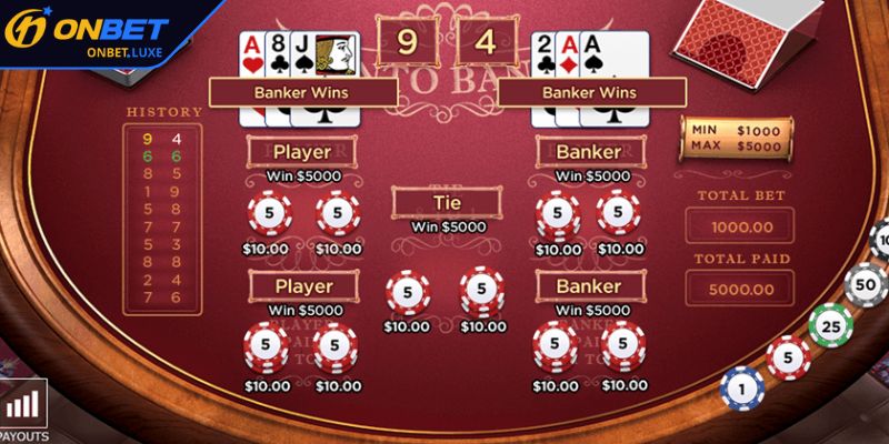 Luật chơi Baccarat cơ bản