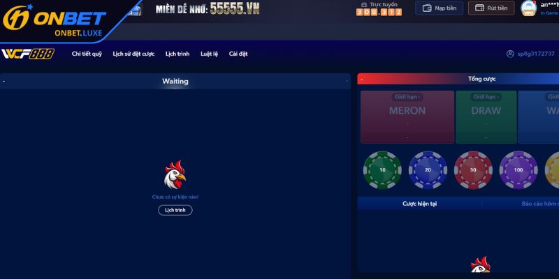 Tổng quan về sảnh Đá Gà WCF888 ONBET